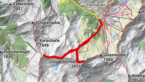 "Karlspitze" und "Jochspitze" im im Herzen der Wölzer Tauern