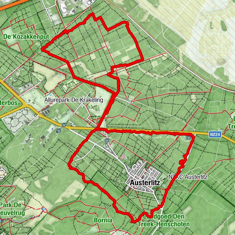 MTB-route Austerlitz, Nederland