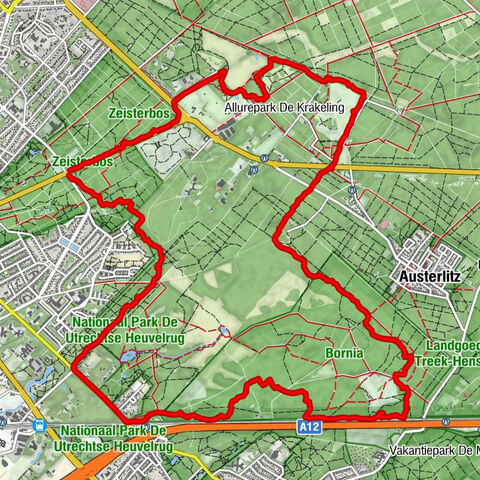MTB route Zeist
