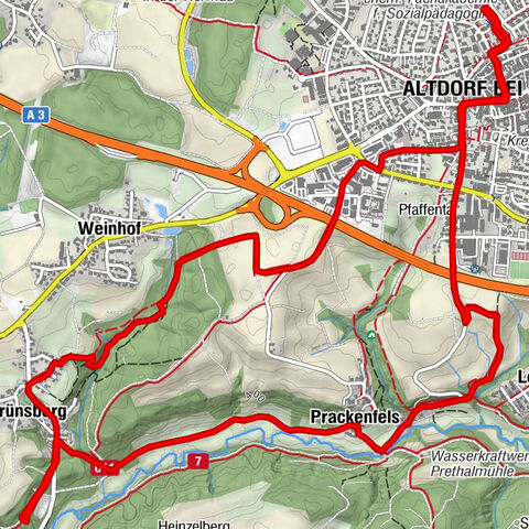 Rundwanderung bei Altdorf