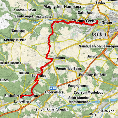 Bures-sur-Yvette nach Rochefort-en-Yvelines (2.Etappe Pèlerinage Chartres)