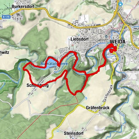 Weida / Osterburg - Aumatalsperre - Osterburg