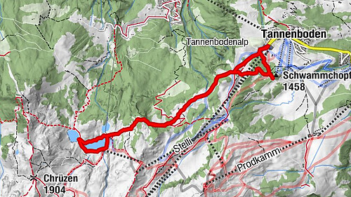 Route of amazement Flumserberg