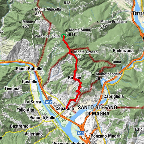 Trail no. 43: Valico dei Solini - Ceparana