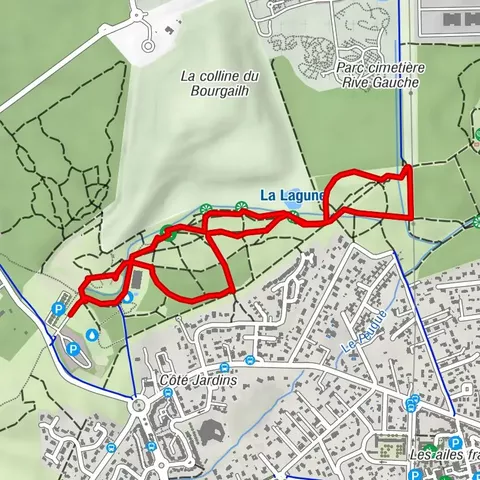 Balade à roulettes : La forêt du Bourgailh - Impraticable