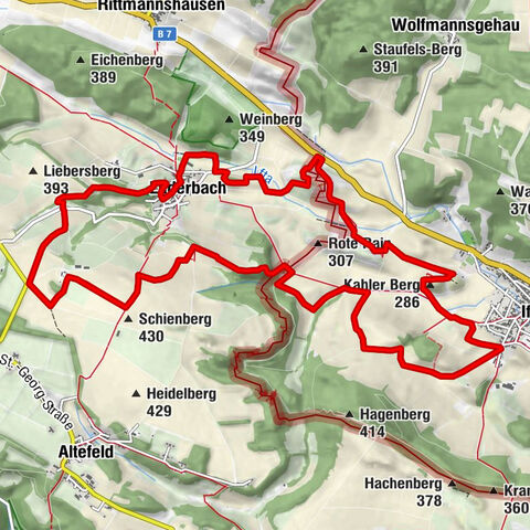 Premium route P21 Point India - Walkable Green Belt