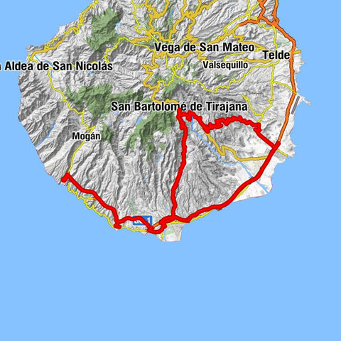 Gran Canaria - island holiday under palm trees with panoramic roads