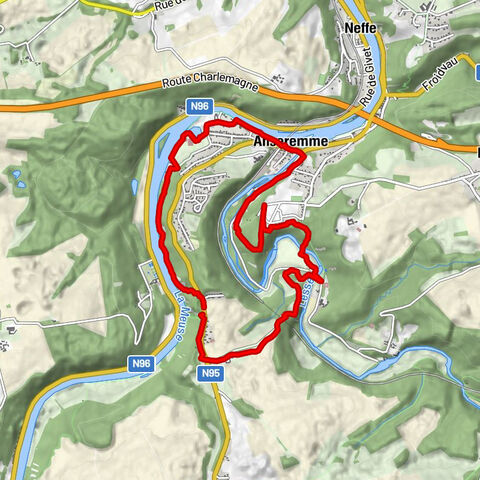 Anseremme Aan de Maas Wandel ronde