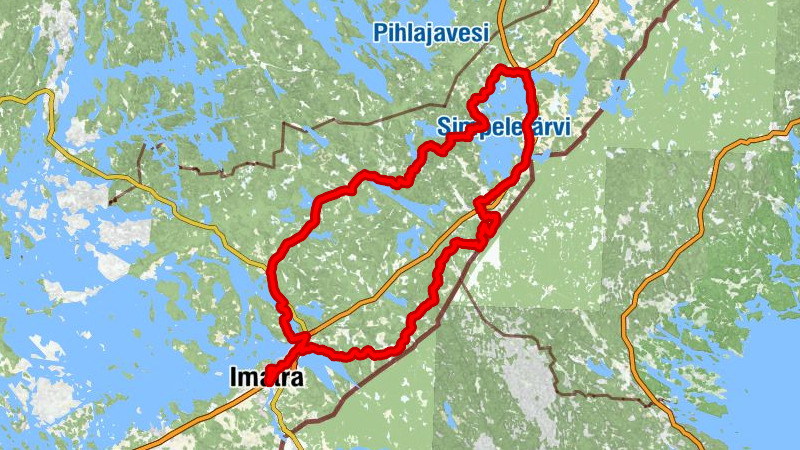 Iron Curtain route from Imatra to Parikkala