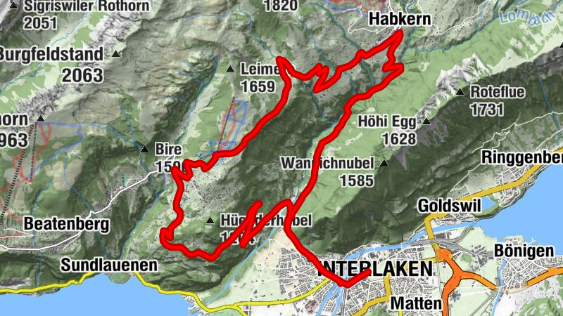 Rundtour Habkern - Waldegg - Beatenberg
