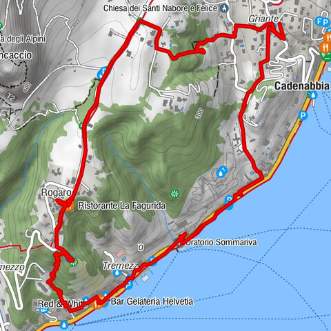 Kleine Wanderung von Griante zur Villa Carlotta in Tremezzo und zurück  nach Griante