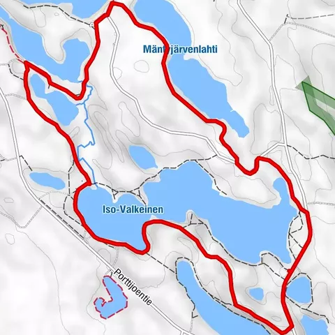 Iso-Valkeinen route, Peurajärvi Nurmes