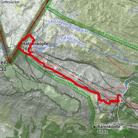 Ifenhütte, Hahnenköpfle, Gottesacker und zurück
