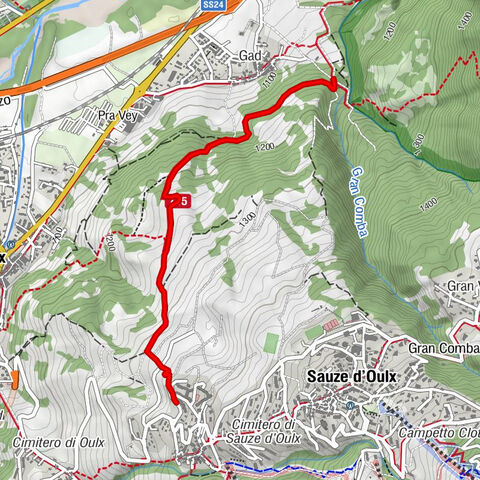 SAUZE D'OULX Gad (trail no. 9)