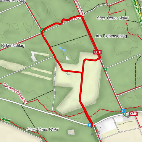 Ober-Olmer Wald Runde klein