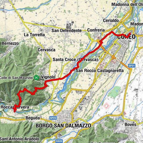 Roccasparvera - Cuneo / Pagarine Route (stage 10)
