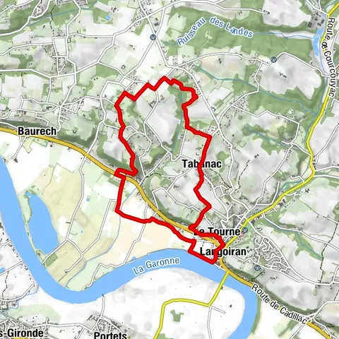 Boucle Tabanac/ Le Tourne