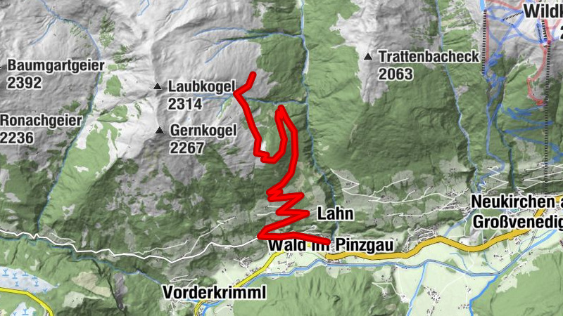 Wald - Vorderwaldberg - Richtung Gernkogel - Happingalm