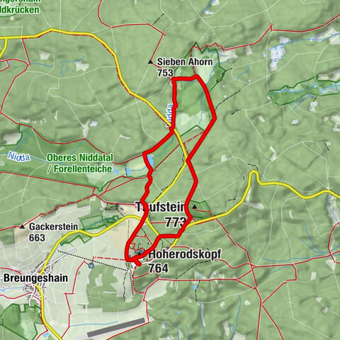 Hoherodskopf - Taufstein - Restaurant Taufsteinhütte - Berggasthof Hoherodskopf