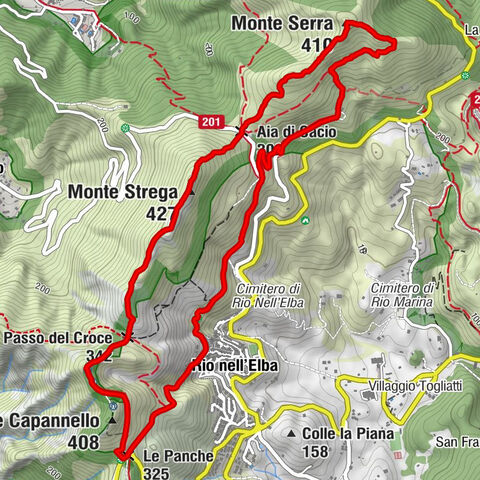 Le Panche - Monte Capannello - Monte Strega - Monte Serra