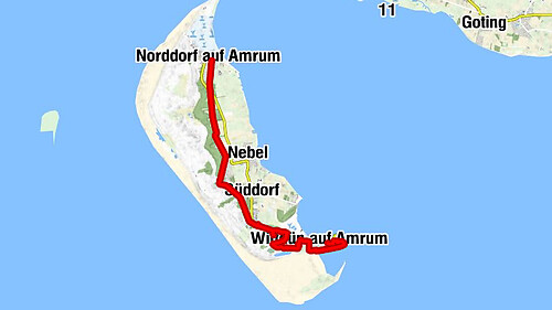 Rialto - Aussichtsdüne - Heidekate - Norddorf auf Amrum