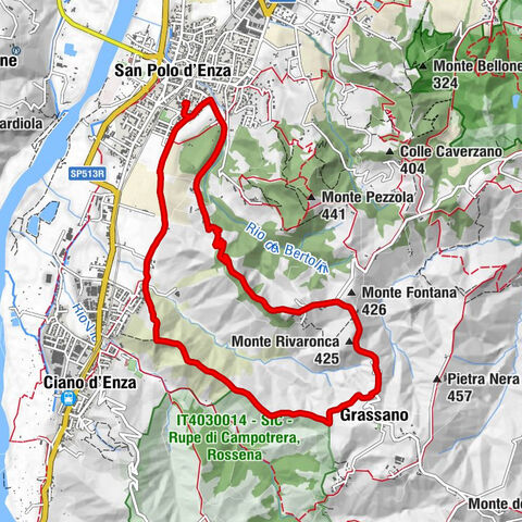 San Polo d'Enza - Grassano - Monte Rivaronca - Monte Sgiura