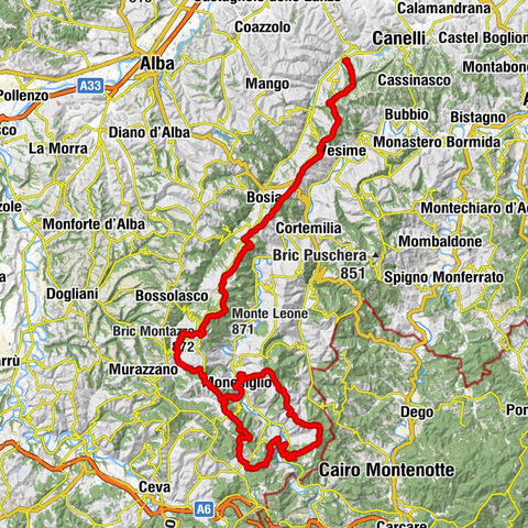GTL - Great Crossing of the Langhe by mountain bike