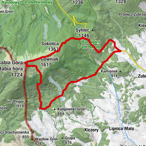 Babia Góra z Lipnicy Wielkiej