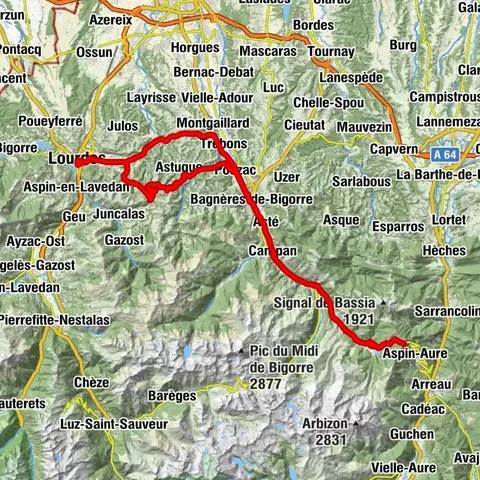 Lourdes Col d'Aspin