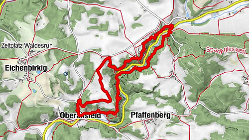 Tour durch Ailsbachtal von Oberailsfeld