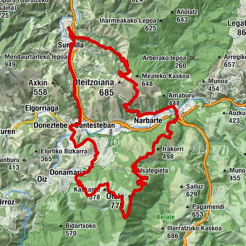 Demanda og Urkidi - Camping Aritzigain Rute 9