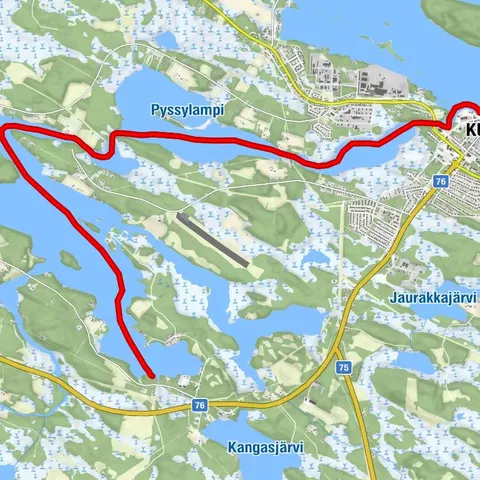 Jämäs paddling route 12 km, Kuhmo