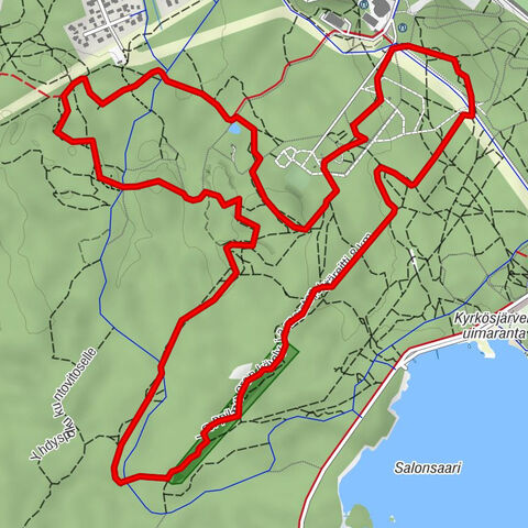 Jouppilanvuori Trail running route