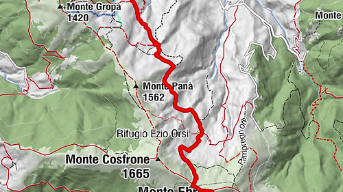 Sentiero 106 : Sentiero Caldirola - Monte Ebro in camminata