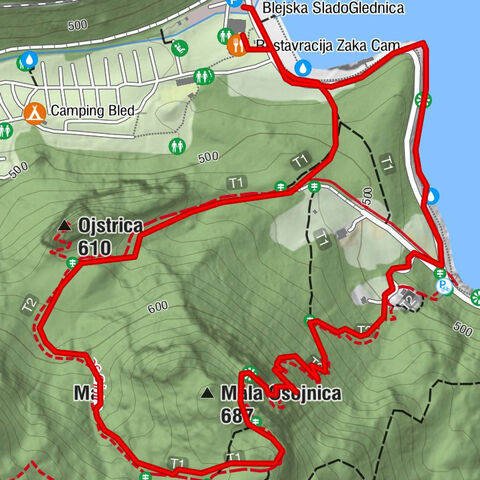 Mala Osojnica, Bleder See