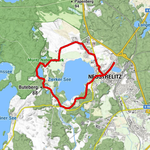 Rundwanderung- Müritz Nationalpark über Prälank