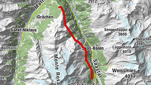 Höhenweg Saas-Fee - Grächen