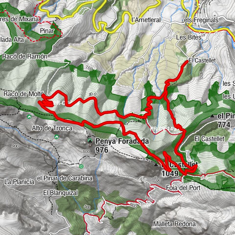 El Castellet PR-CV 149 zur Burg