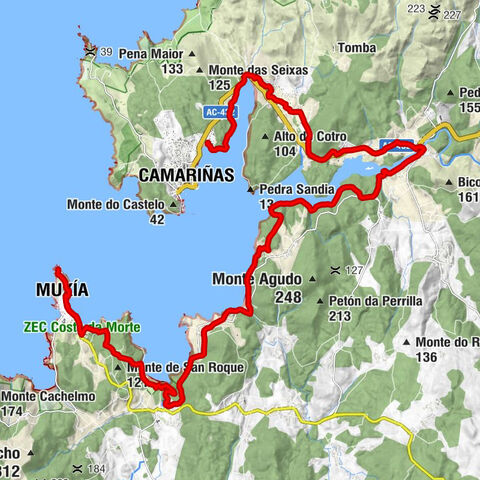 Hotel Playa de Camariñas - Monte de Chorente - Monte do Corpiño - O Campo da Barca