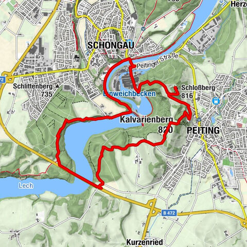 südliche Lechrunde bei Schongau/Peiting