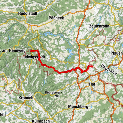 Hike - "Green Belt Thuringia" - Stage 1