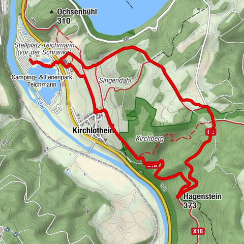 Edersee / Camping Teichmann kleine schöne Runde