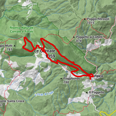 Montieri - Gerfalco - Le Cornate - Buca m7 di Poggio Mutti