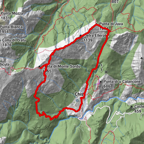 Chisa - Pietra Ellerata - Punta di Monte Sordu - Église Saint-Jacques