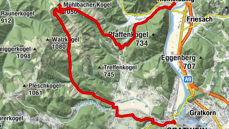 Etappe 4 Grazer Bergland Wanderweg: Stübing - Gratwein