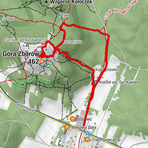 Góra Zborów na przedwiośniu