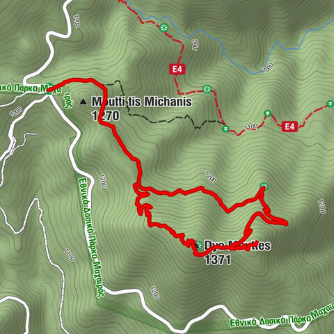 Lazanias - Moutti tis Michanis - View point - Dyo Mouttes