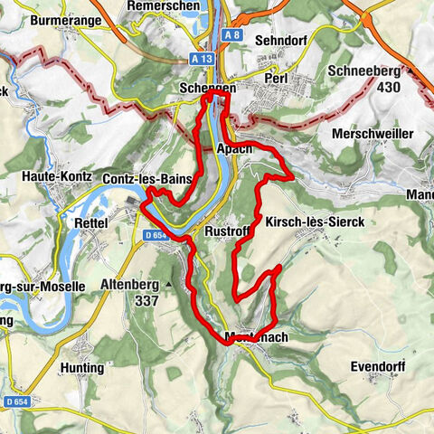 Schengen - Saint-Sauveur - Stromberg - Chapelle Notre-Dame-des-Sept-Douleurs