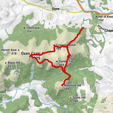 Aberdeenshire - Oxen Craig - Watch Craig - Mither Tap