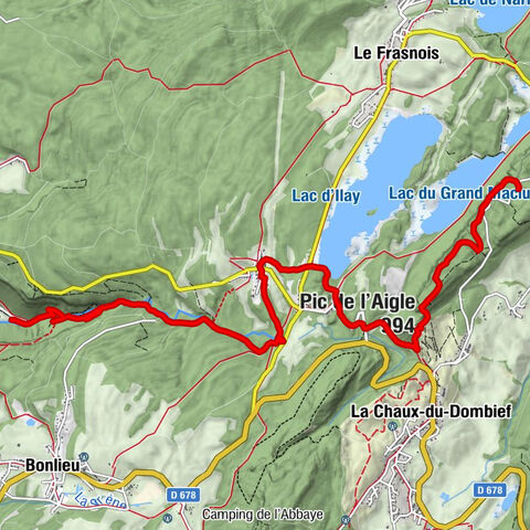 Bélvédère des Quatre Lacs - Pic de l'Aigle - Chapelle Saint-Vincent - Relais de l'Éventail
